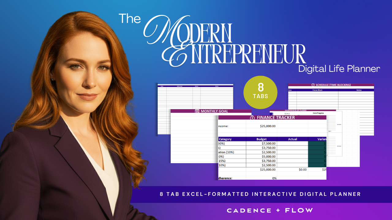 The Modern Entrepreneur Life Planner